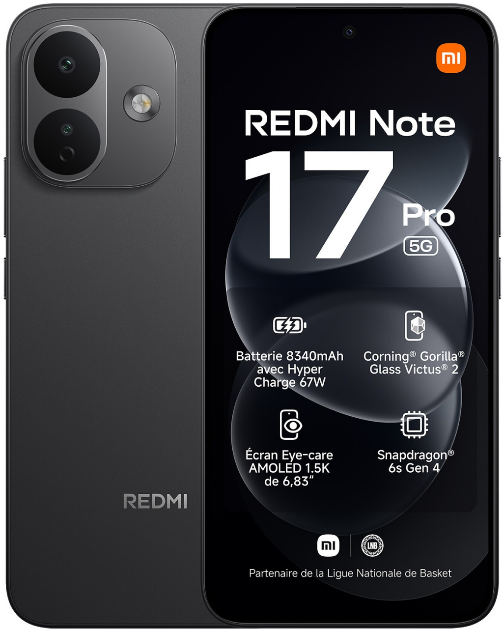 Смартфон Xiaomi Redmi Note 17 Pro 5G 6/256GB Black